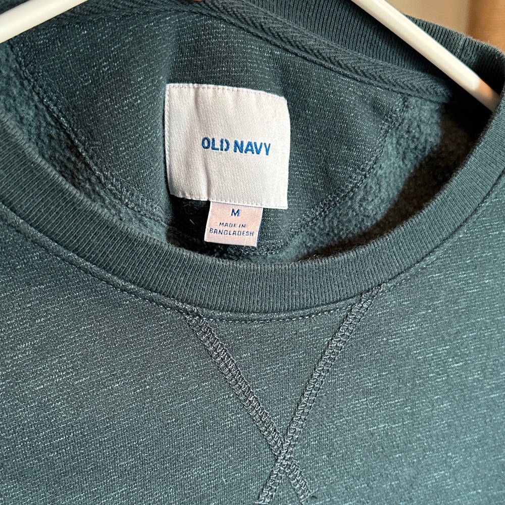 Old Navy Men's Teal Crewneck Sweater